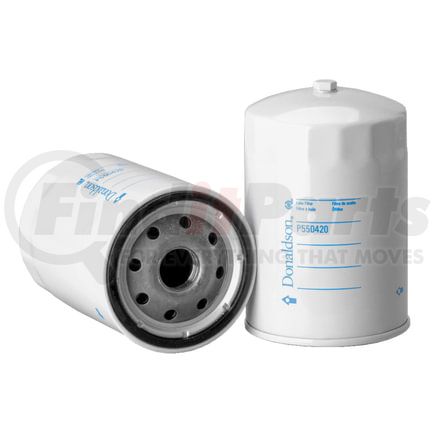 P550420 by DONALDSON - Engine Oil Filter - 6.38 in., Full-Flow Type, Spin-On Style, Cellulose Media Type