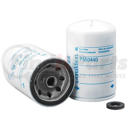 P550440 by DONALDSON - Fuel Filter - 4.72 in., Secondary Type, Spin-On Style, Cellulose Media Type