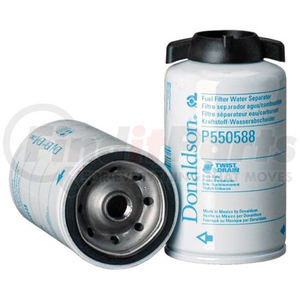 P550588 by DONALDSON - Fuel Filter - 5.81" Water Separator Type, Spin-On Style, Cellulose Media Type