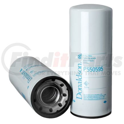 P550595 by DONALDSON - Engine Oil Filter - 11.69 in., Combination Type, Spin-On Style, Synthetic Media Type