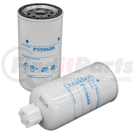 P550688 by DONALDSON - Fuel Filter - 6.94" Water Separator Type, Spin-On Style, Cellulose Media Type