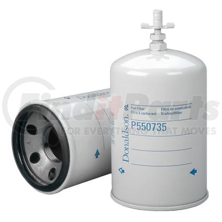 P550735 by DONALDSON - Fuel Water Separator Filter - 7.35 in., Water Separator Type, Spin-On Style