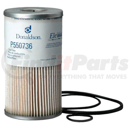 P550736 by DONALDSON - Fuel Water Separator Filter - 6.76 in., 7.03 in. Overall length, Water Separator Type, Cartridge Style