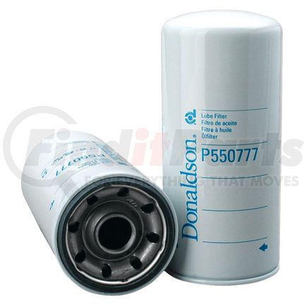 P550777 by DONALDSON - Engine Oil Filter - 10.24 in., Bypass Type, Spin-On Style, Cellulose Media Type