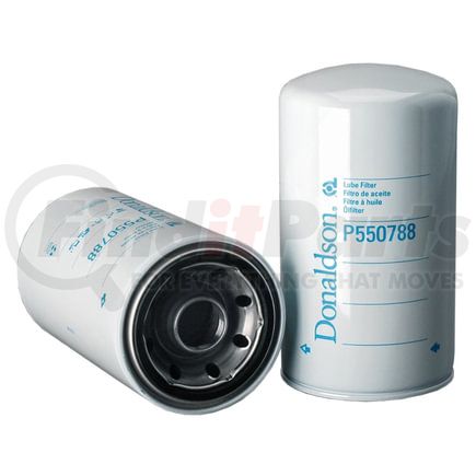 P550788 by DONALDSON - Engine Oil Filter - 9.61 in., Full-Flow Type, Spin-On Style, Cellulose Media Type