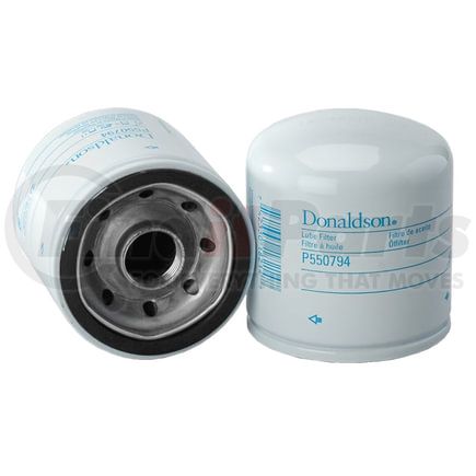 P550794 by DONALDSON - Engine Oil Filter - 3.27 in., Full-Flow Type, Spin-On Style, Cellulose Media Type, with Bypass Valve