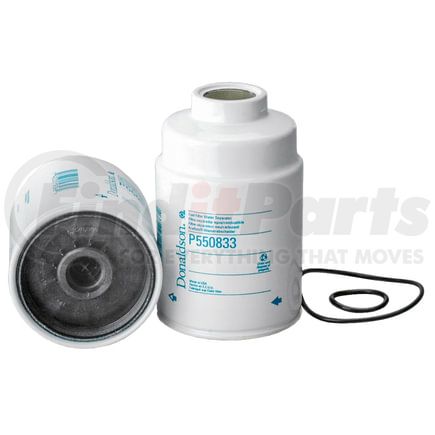 P550833 by DONALDSON - Fuel Water Separator Filter - 6.39 in., Water Separator Type, Spin-On Style