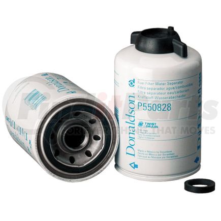 P550828 by DONALDSON - Fuel Water Separator Filter - 6.11 in., Water Separator Type, Spin-On Style, Wire Mesh Media Type