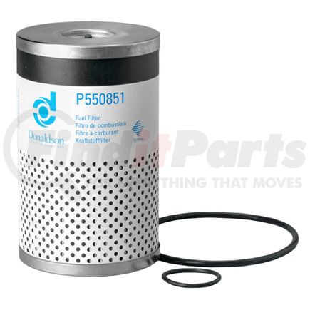 P550851 by DONALDSON - Fuel Water Separator Filter - 7.03 in. Overall length, Water Separator Type, Cartridge Style, Synthetic Media Type