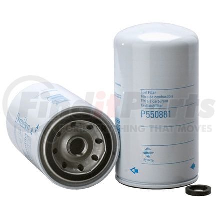 P550881 by DONALDSON - Fuel Filter - 6.85 in., Secondary Type, Spin-On Style, Meltblown Media Type