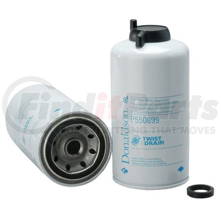 P550899 by DONALDSON - Fuel Filter - 7.59" Water Separator Type, Spin-On Style, Synthetic Media Type