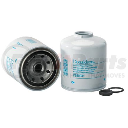 P550931 by DONALDSON - Fuel Water Separator Filter - 4.46 in., Water Separator Type, Spin-On Style