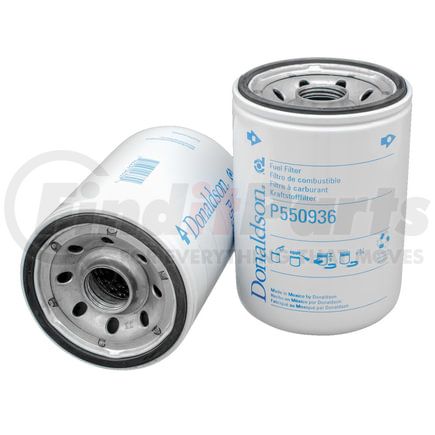 P550936 by DONALDSON - Fuel Filter - 5.35 in., Spin-On Style, Cellulose Media Type