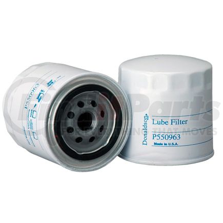 P550963 by DONALDSON - Engine Oil Filter - 3.94 in., Full-Flow Type, Spin-On Style, Cellulose Media Type, with Bypass Valve