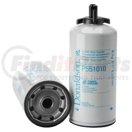 P551010 by DONALDSON - Fuel Filter - 10.36" Water Separator Type, Spin-On Style, Cellulose Media Type