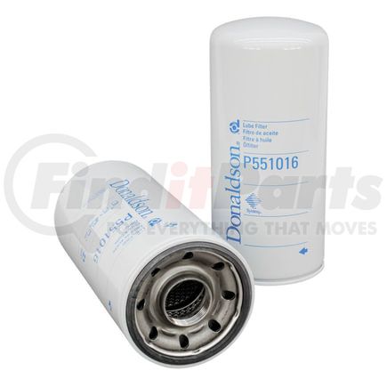 P551016 by DONALDSON - Engine Oil Filter - 10.24 in., Full-Flow Type, Spin-On Style, Synthetic Media Type, with Bypass Valve