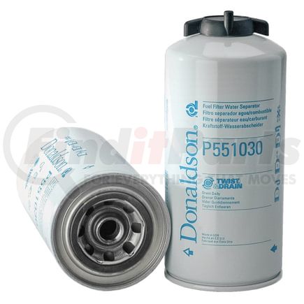 P551030 by DONALDSON - Fuel Filter - 9.60" Water Separator Type, Spin-On Style, Cellulose Media Type