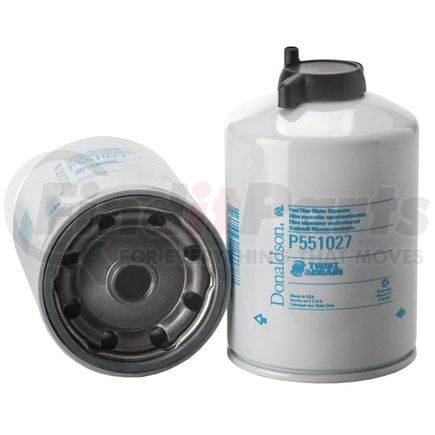 P551027 by DONALDSON - Fuel Filter - 6.81" Water Separator Type, Spin-On Style, Cellulose, Meltblown Media Type