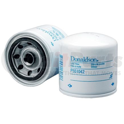 P551042 by DONALDSON - Engine Oil Filter - 3.66 in., Full-Flow Type, Spin-On Style, Cellulose Media Type, with Bypass Valve