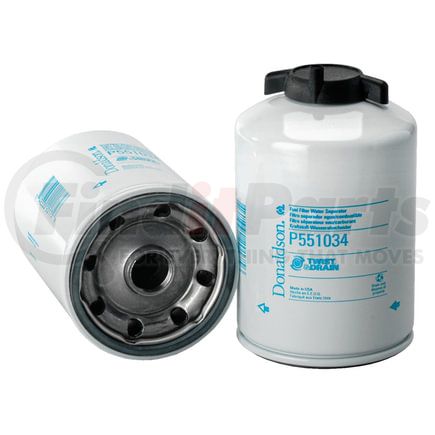 P551034 by DONALDSON - Fuel Filter - 6.81" Water Separator Type, Spin-On Style, Cellulose Media Type