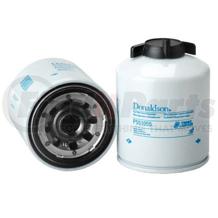 P551055 by DONALDSON - Fuel Filter - 5.79" Water Separator Type, Spin-On Style, Cellulose, Meltblown Media Type