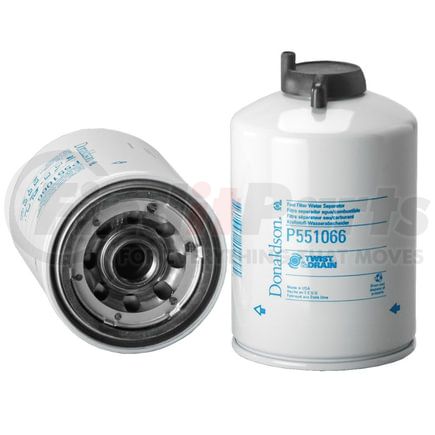 P551066 by DONALDSON - Fuel Filter - 6.81" Water Separator Type, Spin-On Style, Cellulose, Meltblown Media Type