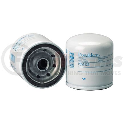 P551132 by DONALDSON - Engine Oil Filter - 3.27 in., Full-Flow Type, Spin-On Style, Synteq Media Type, with Bypass Valve