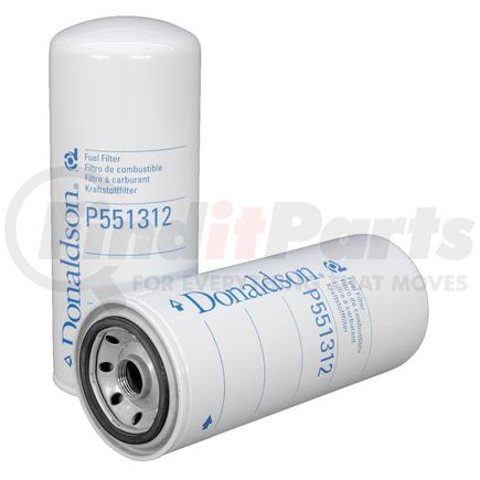 P551312 by DONALDSON - Fuel Water Separator Filter - 9.17 in., Water Separator Type, Spin-On Style, Cellulose Media Type