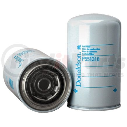 P551318 by DONALDSON - Fuel Filter - 7.28 in., Spin-On Style, Cellulose Media Type