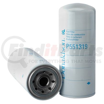 P551319 by DONALDSON - Fuel Filter - 9.17 in., Secondary Type, Spin-On Style, Cellulose, Meltblown Media Type