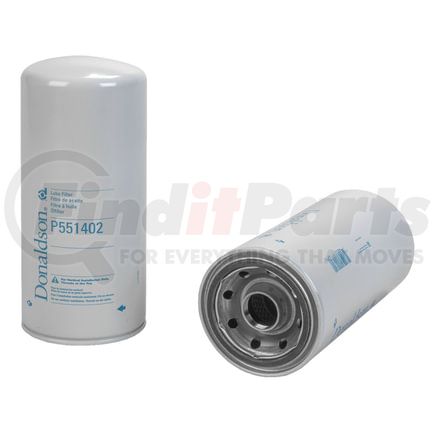 P551402 by DONALDSON - Engine Oil Filter - 12.13 in., Full-Flow Type, Spin-On Style, Cellulose Media Type, with Bypass Valve