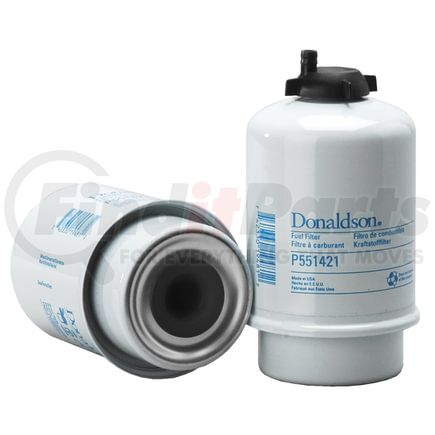 P551421 by DONALDSON - Fuel Filter - 6.07" Water Separator Type, Cartridge Style, Composite Media Type