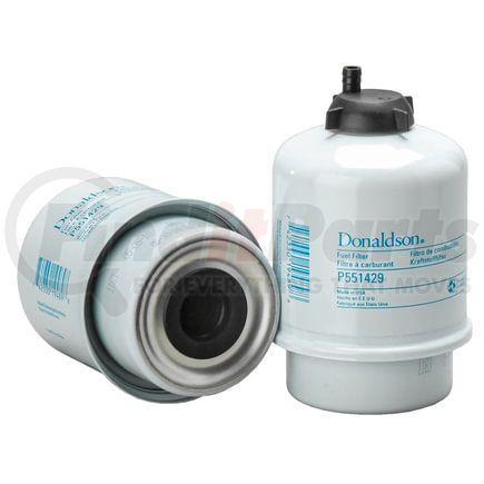 P551429 by DONALDSON - Fuel Filter - 5.33" Water Separator Type, Cartridge Style, Cellulose, Silicone Media Type