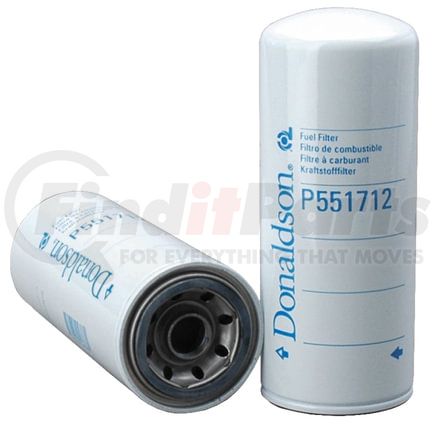 P551712 by DONALDSON - Fuel Filter - 9.17 in., Spin-On Style, Cellulose Media Type