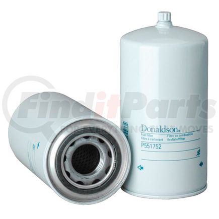 P551752 by DONALDSON - Fuel Water Separator Filter - 7.50 in., Water Separator Type, Spin-On Style