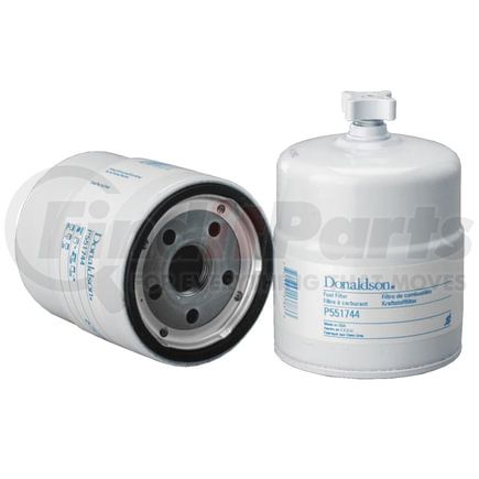 P551744 by DONALDSON - Fuel Filter - 5.52" Water Separator Type, Spin-On Style