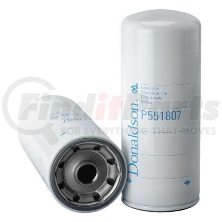 P551807 by DONALDSON - Engine Oil Filter - 10.31 in., Full-Flow Type, Spin-On Style, Cellulose Media Type