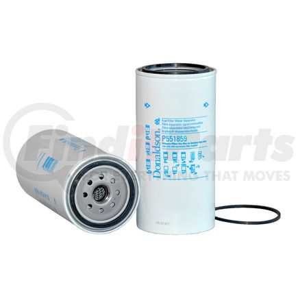 P551859 by DONALDSON - Fuel Water Separator Filter - 8.54 in., Water Separator Type, Spin-On Style