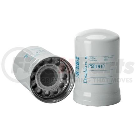 P551910 by DONALDSON - Engine Oil Filter - 5.94 in., Full-Flow Type, Spin-On Style, Synthetic Media Type