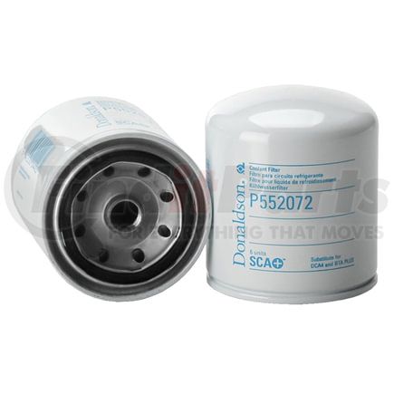 P552072 by DONALDSON - Engine Coolant Filter - 4.21 in., 11/16-16 UN thread size, Spin-On Style Cellulose Media Type, Cummins 3318201