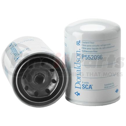 P552096 by DONALDSON - Engine Coolant Filter - 5.35 in., M16 x 1.5 thread size, Spin-On Style Cellulose Media Type, Volvo 16619645