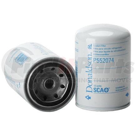 P552074 by DONALDSON - Engine Coolant Filter - 5.35 in., 11/16-16 UN thread size, Spin-On Style Cellulose Media Type, Cummins 3316053