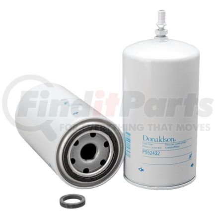 P552432 by DONALDSON - Fuel Water Separator Filter - 8.42 in., Water Separator Type, Spin-On Style