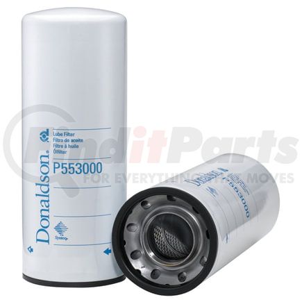 P553000 by DONALDSON - Engine Oil Filter - 11.65 in., Full-Flow Type, Spin-On Style, Synthetic Media Type