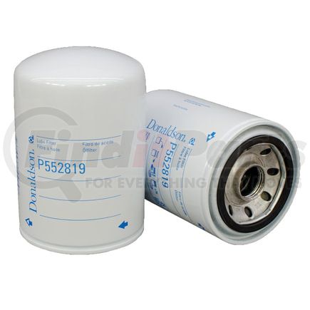 P552819 by DONALDSON - Engine Oil Filter - 5.35 in., Full-Flow Type, Spin-On Style, Cellulose Media Type, with Bypass Valve