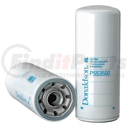 P553500 by DONALDSON - Fuel Filter - 11.73 in., Secondary Type, Spin-On Style, Cellulose Media Type