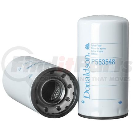 P553548 by DONALDSON - Engine Oil Filter - 8.94 in., Combination Type, Spin-On Style, Synthetic Media Type