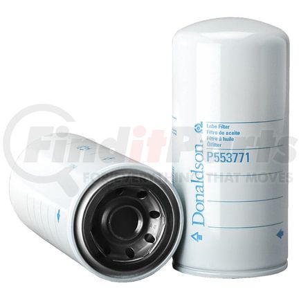 P553771 by DONALDSON - Engine Oil Filter - 7.87 in., Full-Flow Type, Spin-On Style, Cellulose Media Type, with Bypass Valve