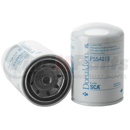 P554019 by DONALDSON - Engine Coolant Filter - 5.35 in., M16 x 1.5 thread size, Spin-On Style Cellulose Media Type, Volvo 3945411