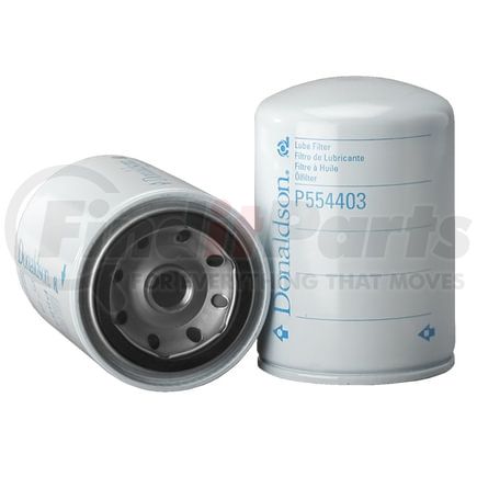 P554403 by DONALDSON - Engine Oil Filter - 5.35 in., Full-Flow Type, Spin-On Style, Cellulose Media Type, with Bypass Valve